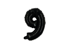 בלון מספרים 9 - שחור